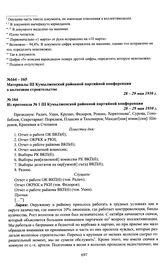 Из протокола № 1 III Кумылженской районной партийной конференции. 28-29 мая 1930 г.