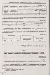 Приказ начальника штаба войска Донского генерал-лейтенанта А.А. Смагина войску Донскому о новых частях, сформированных на время военных действий. № 79. г. Новочеркасск. 3 марта 1915 г.