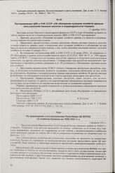 Из приложения к постановлению Политбюро ЦК ВКП(б) «О хлебном балансе на 1930-1931 гг.». 5 февраля 1931 г.