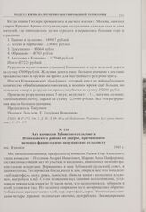 Акт комиссии Зубовского сельсовета Износковского района об ущербе, причиненном немецко-фашистскими оккупантами сельсовету. пос. Износки. 1943 г.