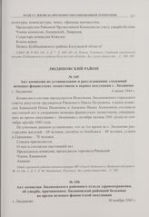 Акт комиссии по установлению и расследованию злодеяний немецко-фашистских захватчиков в период оккупации г. Людиново. 4 июня 1944 г. 