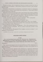 Акт, составленный жителями пос. Коммуна им. Дзержинского Крюковского сельсовета Юхновского района, об издевательствах немецко-фашистских захватчиков над населением поселка. 18 февраля 1942 г. 