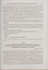Акт, составленный жителями Рубихинского сельсовета Юхновского района, об издевательствах немецко-фашистских захватчиков над населением д. Пуповки. 28 марта 1942 г. 