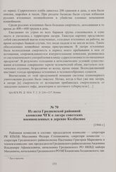 Из акта Гродненской районной комиссии ЧГК о лагере советских военнопленных в деревне Колбасино. [1944 г.]