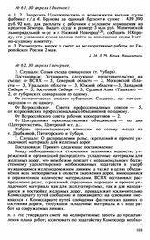 Протокол Президиума Высшего Совета Народного Хозяйства № 61, 30 апреля (дневное)