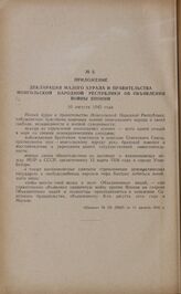 Декларация Малого Хурала и правительства Монгольской Народной республики об объявлении войны Японии. 10 августа 1945 года