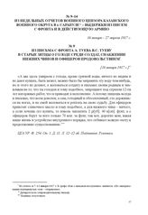 Из письма с фронта А. Туева В.С. Туеву в Старые Зятцы о голоде среди солдат, снабжении нижних чинов и офицеров продовольствием. [16 января 1917 г.] 