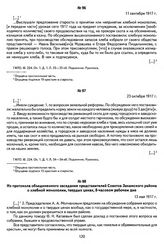 Из протокола сельского схода Нижнемуллинской волости Пермского уезда за 1917 г. о хозяйственной и общественной жизни волости. 11 сентября 1917 г.
