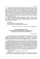 Из информации газеты «Оренбургский церковно-общественный вестник» о первом съезде духовенства в Челябинске. 21 марта 1917 г.