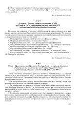 26 апреля – Решение Уфимского комитета РСДРП от 23 апреля 1917 г. о координации действий членов РСДРП, входящих в различные общественные организации