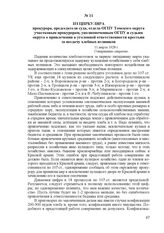 Из циркуляра прокурора, председателя суда, отдела ОГПУ Томского округа участковым прокурорам, уполномоченным ОГПУ и судьям округа о привлечении к уголовной ответственности крестьян за несдачу хлебных излишков. 11 марта 1928 г.