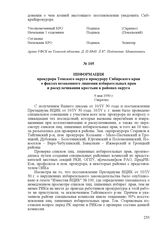Информация прокурора Томского округа прокурору Сибирского края о фактах незаконного лишения избирательных прав и раскулачивания крестьян в районах округа. 9 мая 1930 г.
