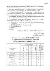 Не ранее 27.12.1937. Справка 8-го отдела ГУГБ НКВД СССР на осужденных по харбинской операции по состоянию на 15 декабря 1937 г.